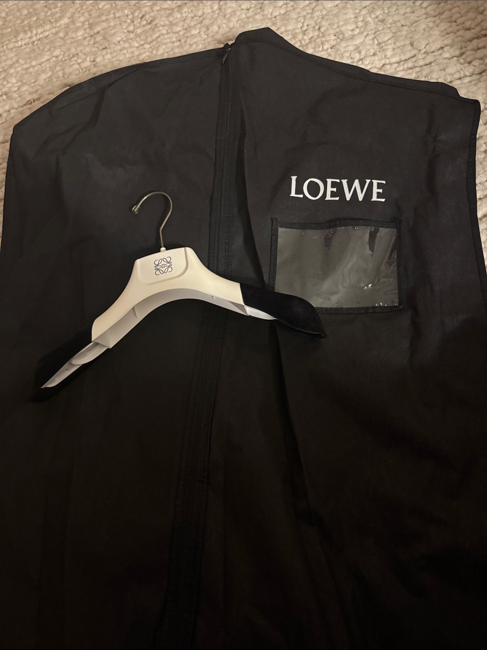 Loewe Black Garment Cover with Hanger
